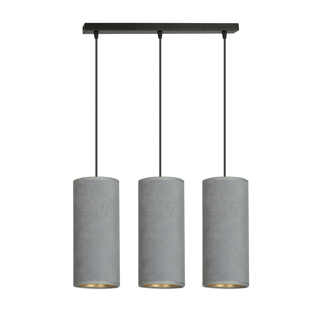 Lampada a sospensione Bente 3 Bl Gray