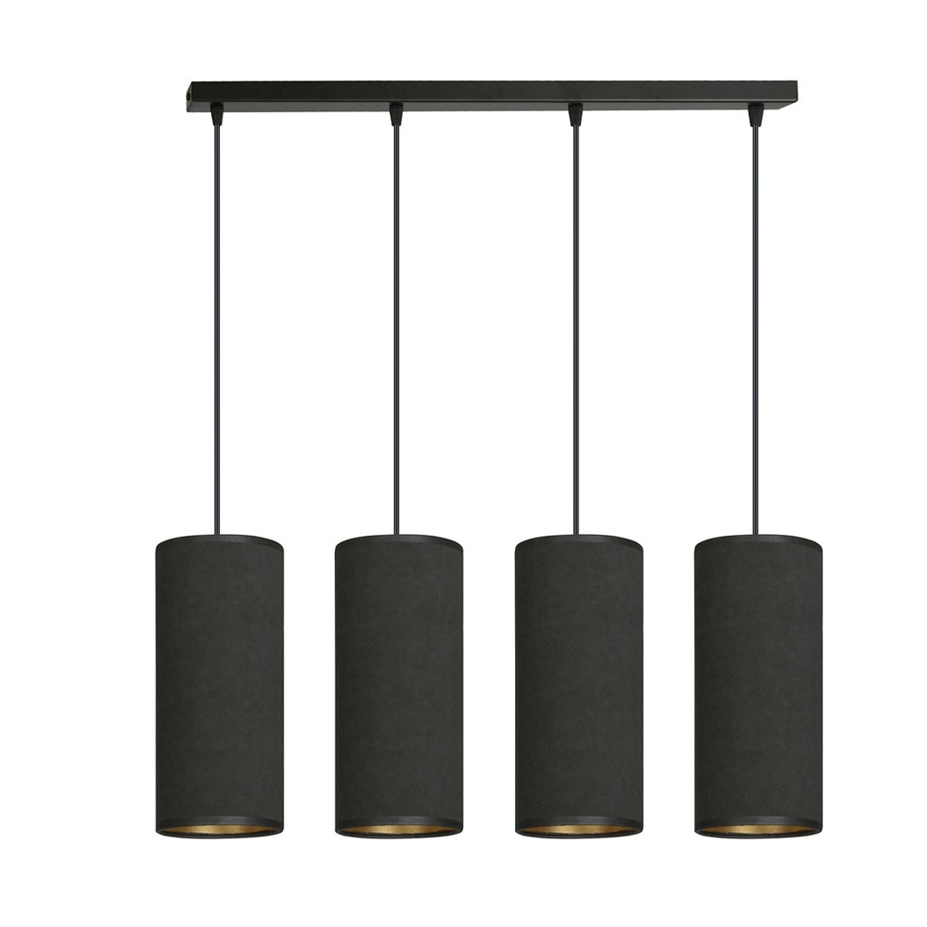 Lampada a sospensione Bente 4 Bl Black