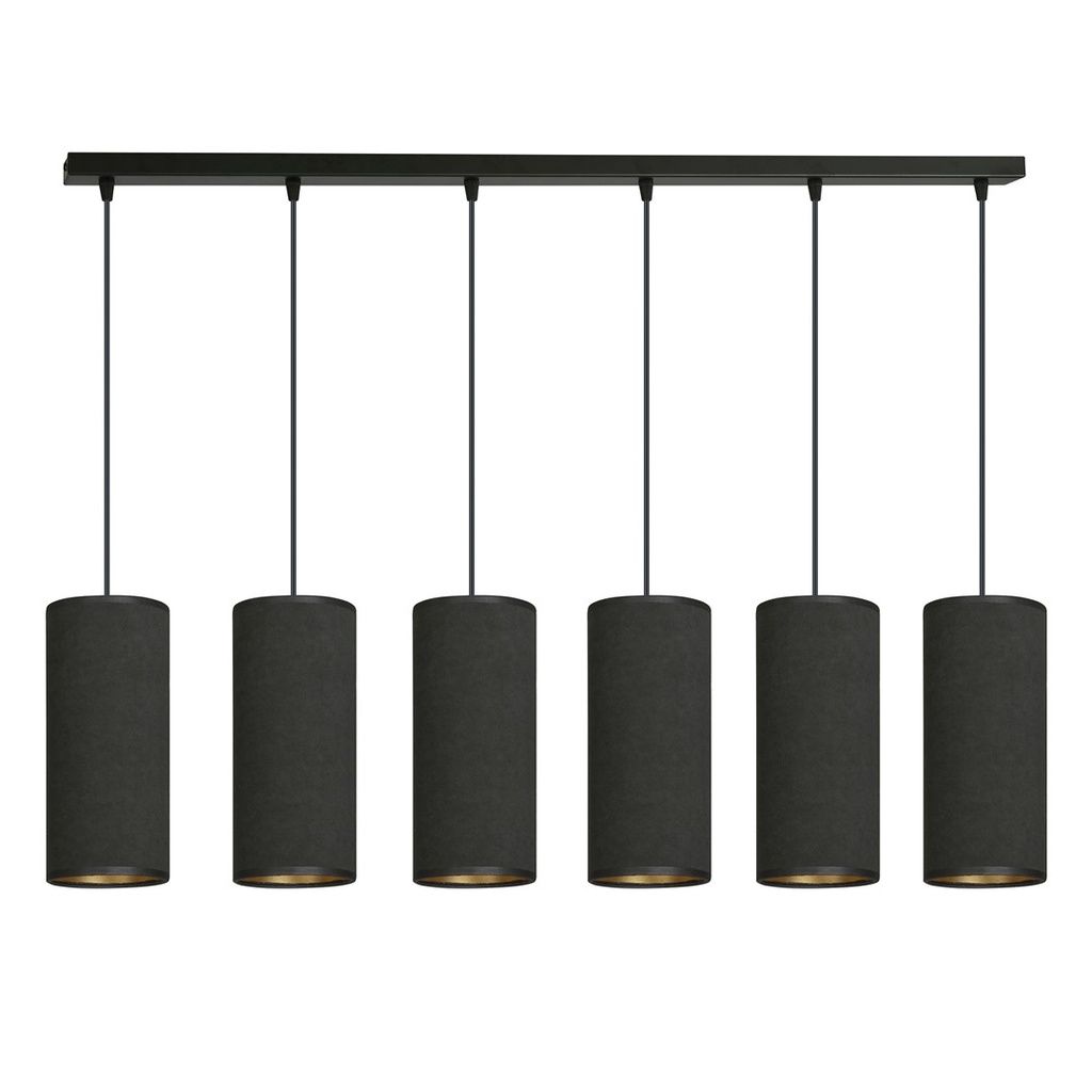 Lampada a sospensione Bente 6 Bl Black