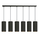 Lampada a sospensione Bente 6 Bl Black