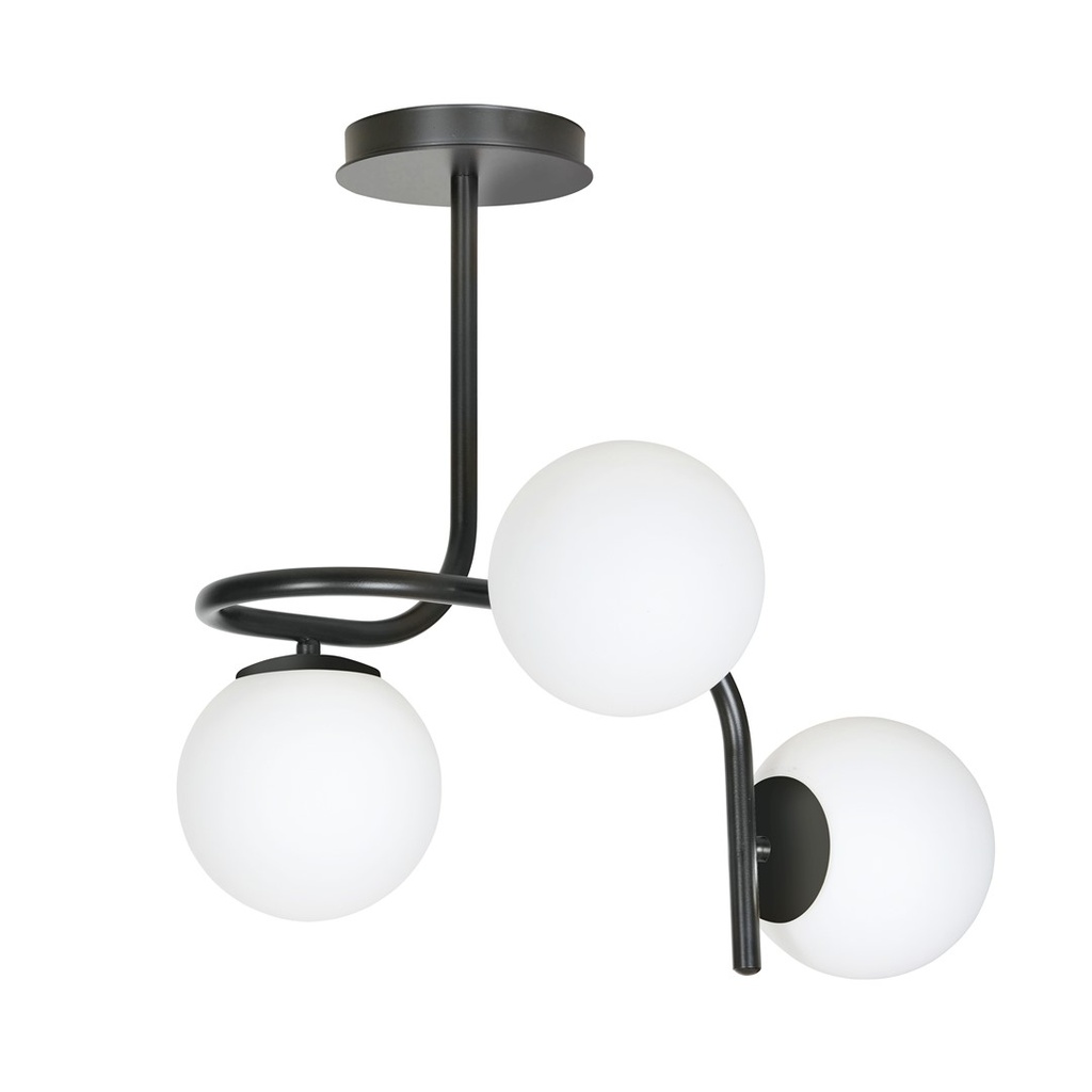 Lampada da soffitto Kalf 3 Black