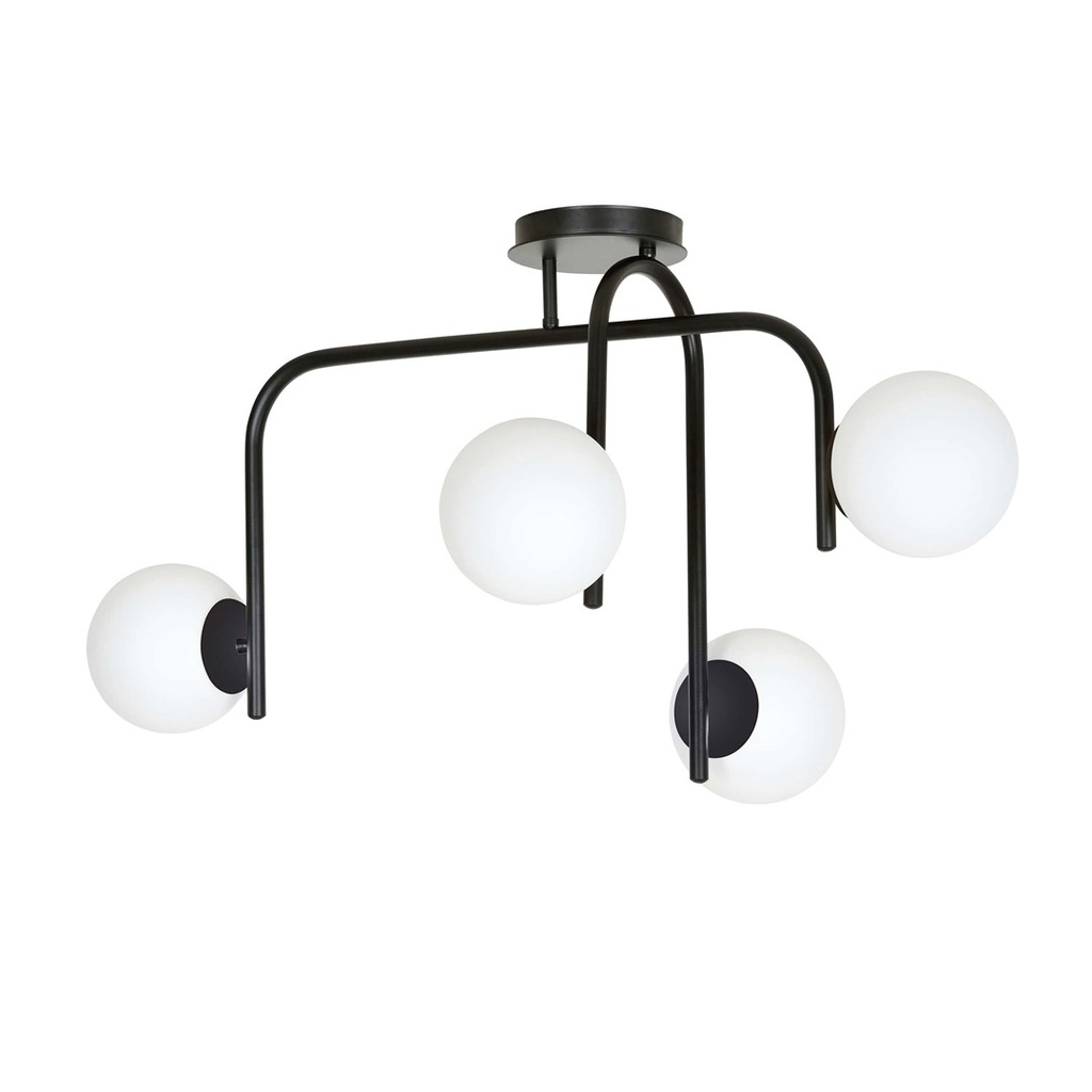 Lampada da soffitto Kalf 4B Black