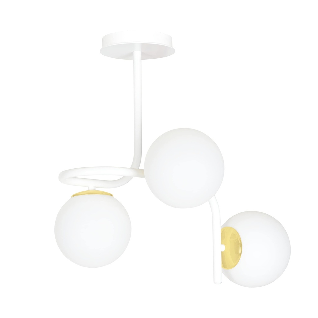 Lampada da soffitto Ragnar 3 White Gold