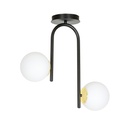 Lampada da soffitto Ragnar 2 Black Gold