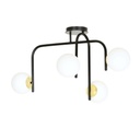 Lampada da soffitto Ragnar 4B Black Gold