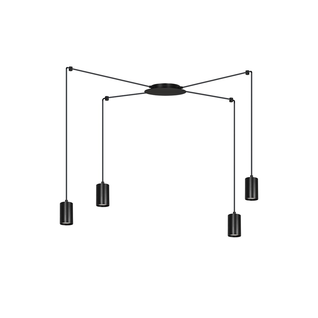 Lampada a sospensione Traker 4 Bl/Black