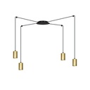 Lampada a sospensione Traker 4 Bl/Gold