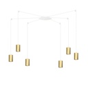 Lampada a sospensione Traker 6 Wh/Gold