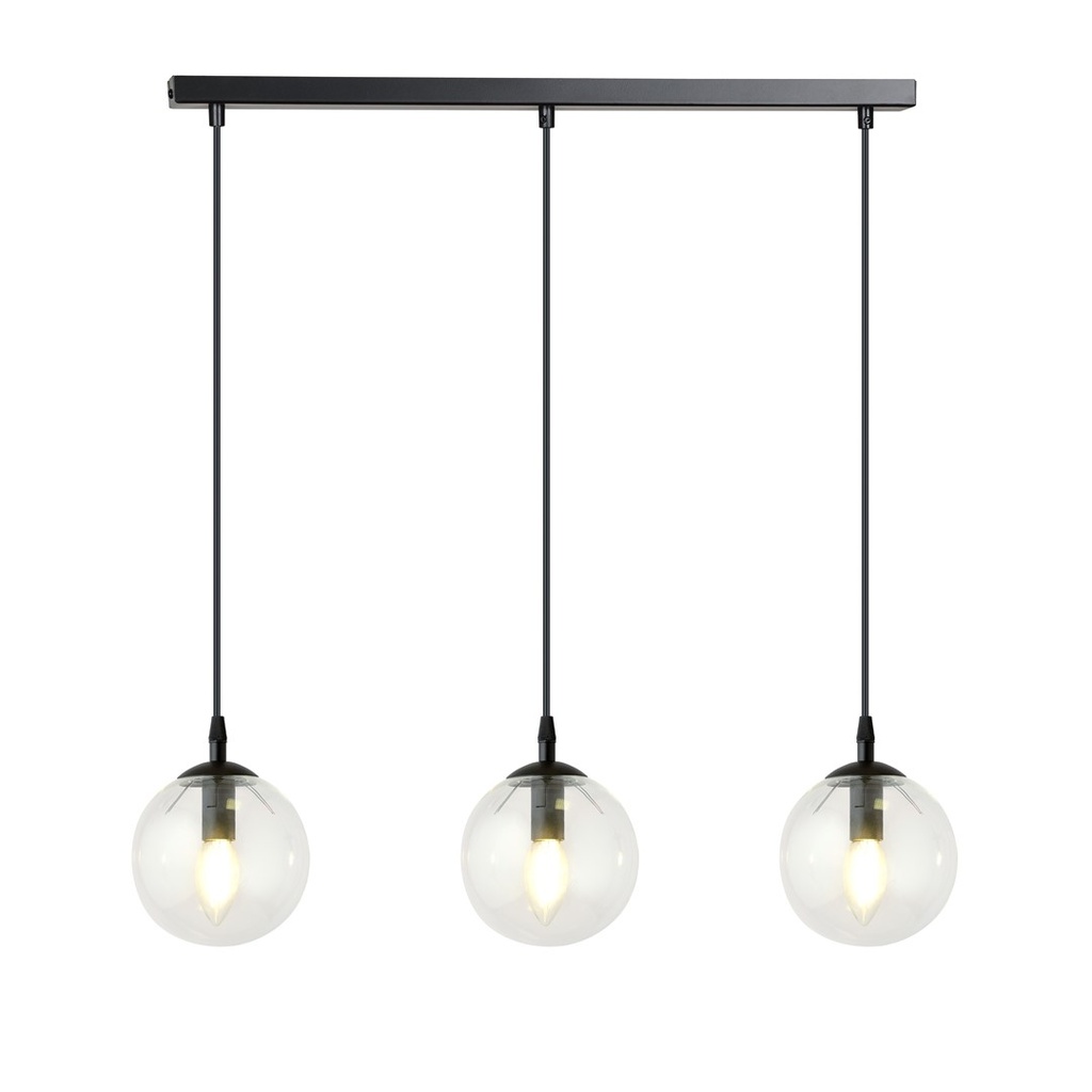 Cosmo 3 Bl Transparent pendant lamp