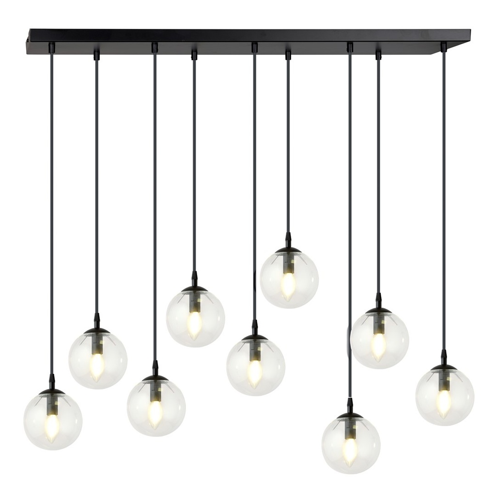 Lampada a sospensione Cosmo 9 Bl Transparent