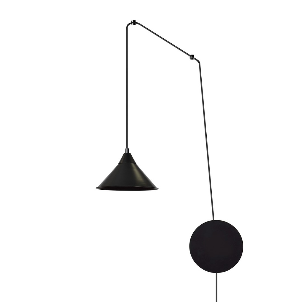 [160/1] Abramo 1 Schwarze Pendelleuchte