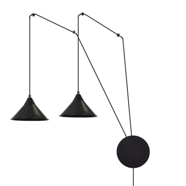 Lampada a sospensione Abramo 2 Black