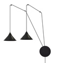 Lampada a sospensione Abramo 2 Black