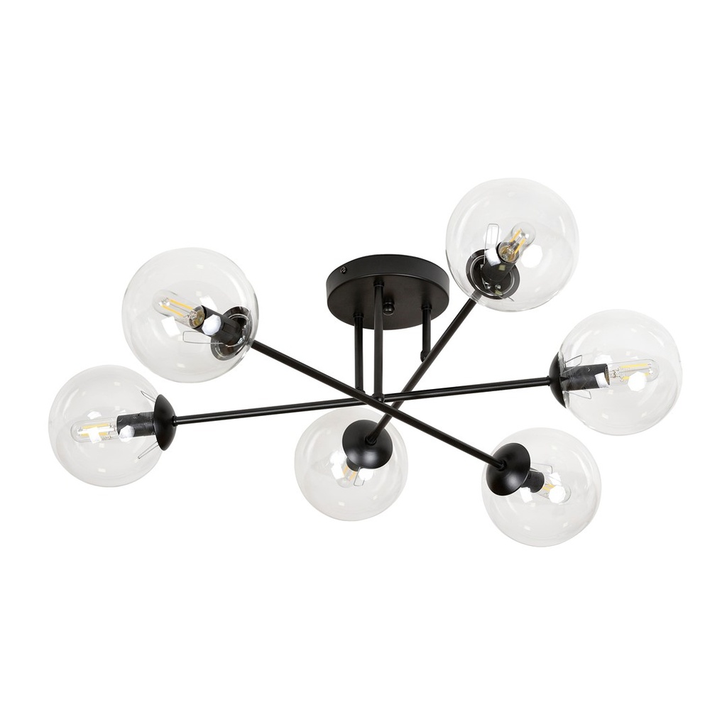 Lampada da soffitto Brendi 6B Bl Transparent