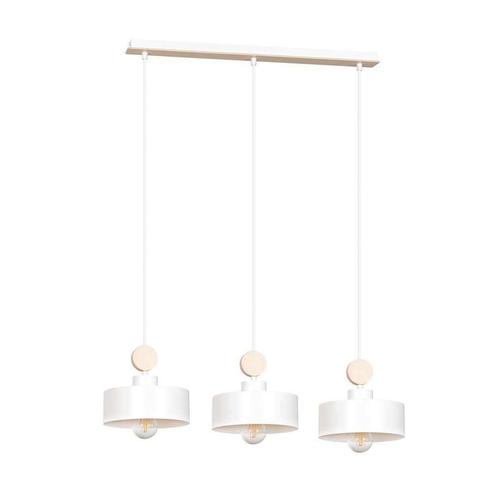 Lampada a sospensione Tuniso 3 White