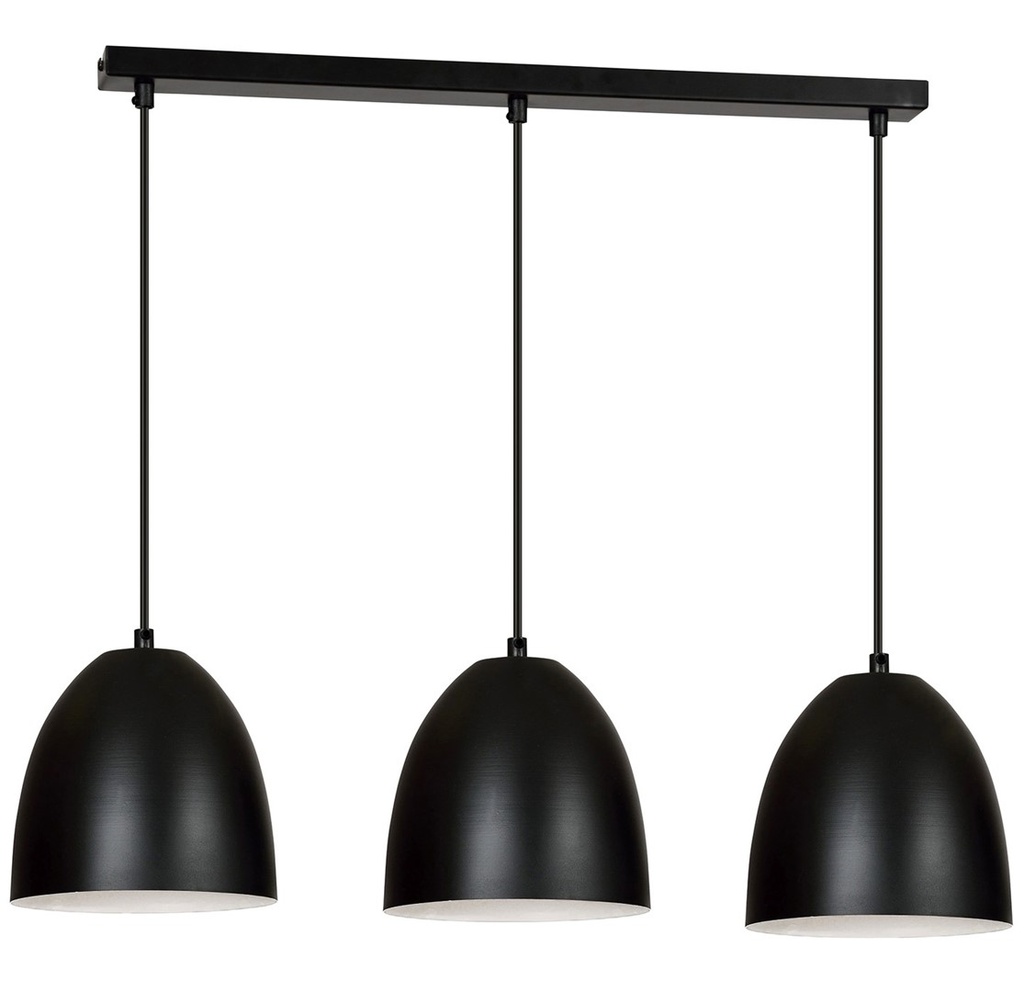 Lenox 3 Black / White pendant lamp