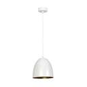 Lampada a sospensione Lenox 1 White / Gold