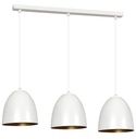 Lampada a sospensione Lenox 3 White / Gold