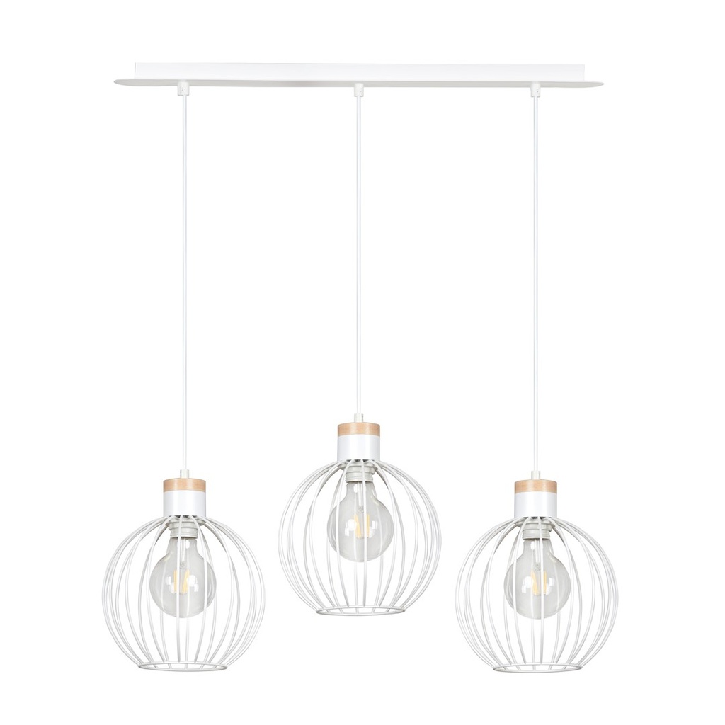 Lampada a sospensione Barbado 3 White