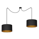 Lampada a sospensione Roto 2 Bl Black/Gold