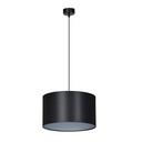 Lampada a sospensione Roto 1 Bl Black/Silver