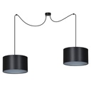 Lampada a sospensione Roto 2 Bl Black/Silver