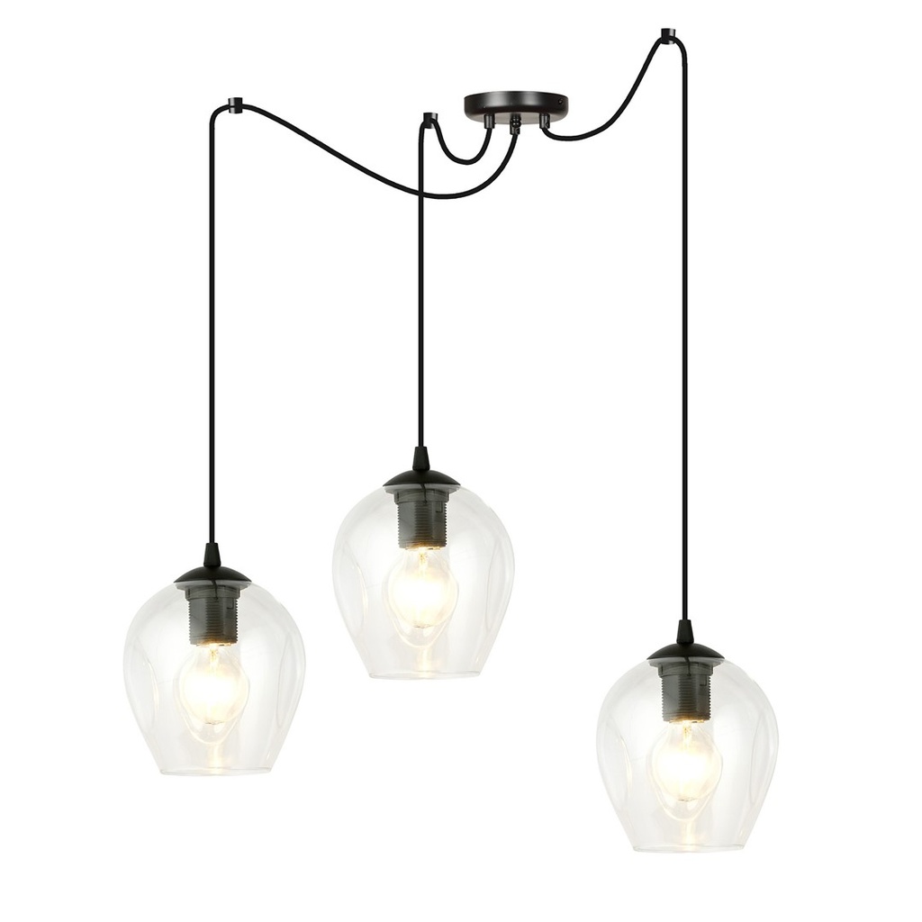 Lampada a sospensione Level 3 Bl Transparent