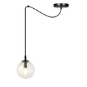 Lampada a sospensione Gigi 1 Bl Transparent