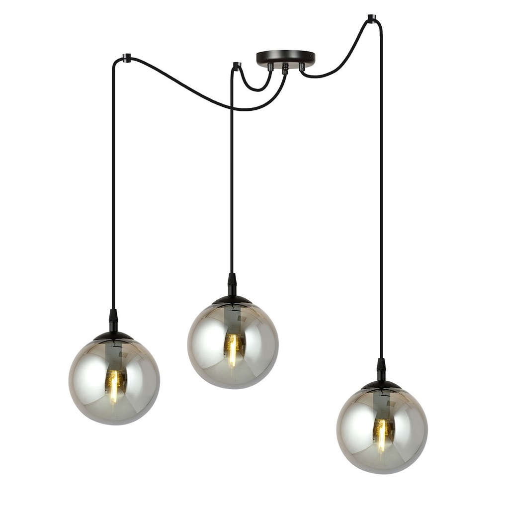 Lampada a sospensione Gigi 3 Bl Grafit