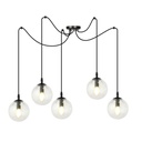 Gigi 5 Bl Transparent pendant lamp