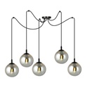 Lampada a sospensione Gigi 5 Bl Grafit