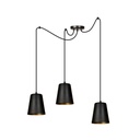 Lampada a sospensione Link 3 Black / Gold