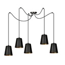 Lampada a sospensione Link 5 Black / Gold