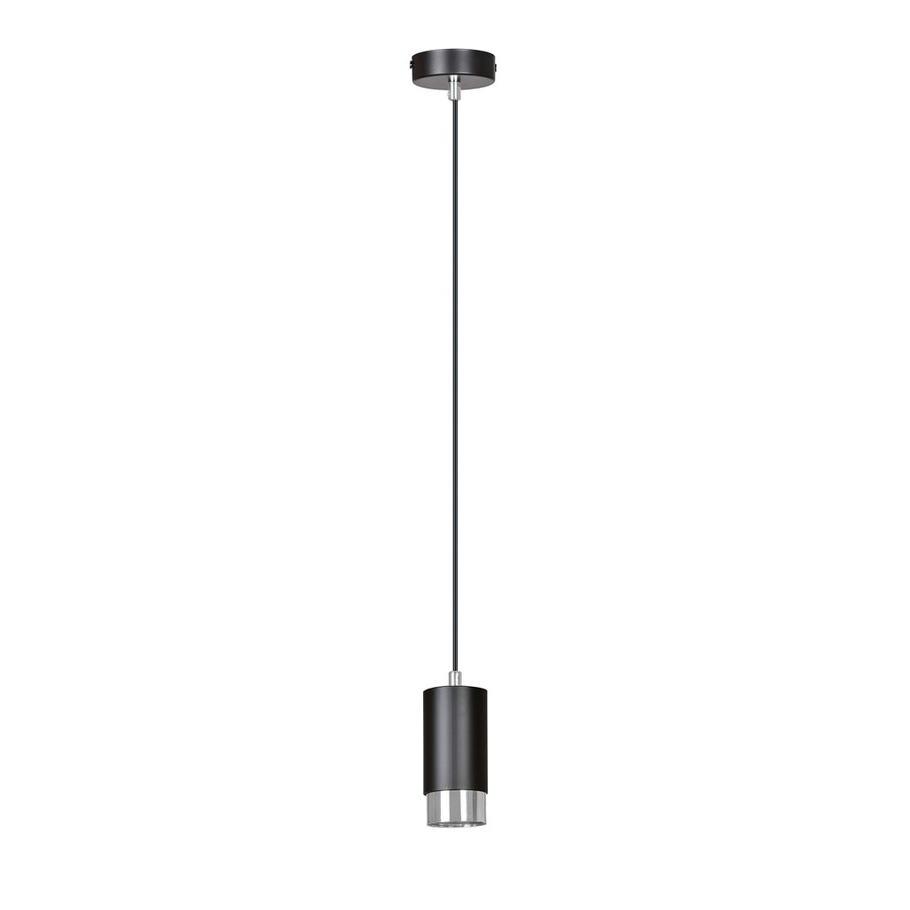 Lampada a sospensione Fumiko 1 Bl/Chrome