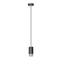 Lampada a sospensione Fumiko 1 Bl/Chrome