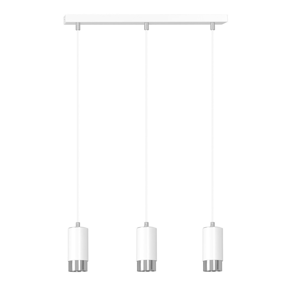 Lampada a sospensione Fumiko 3 Wh/Chrome