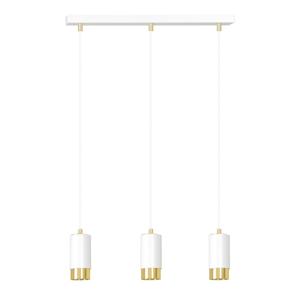 Lampada a sospensione Fumiko 3 Wh/Gold