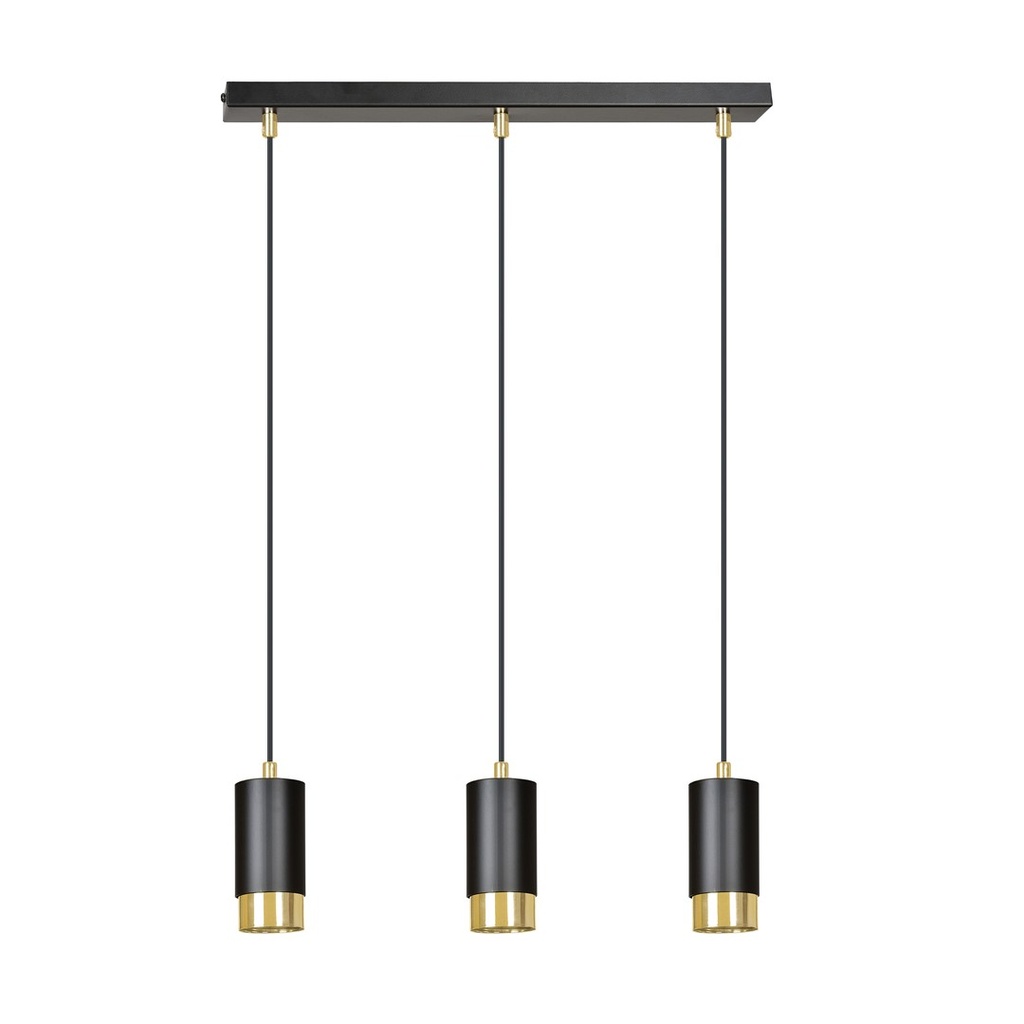 Lampada a sospensione Fumiko 3 Bl/Gold