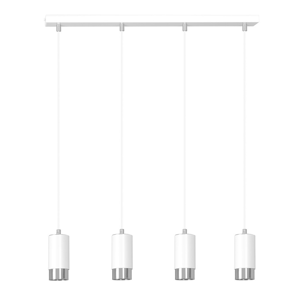 Lampada a sospensione Fumiko 4 Wh/Chrome