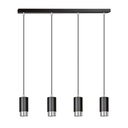 Lampada a sospensione Fumiko 4 Bl/Chrome