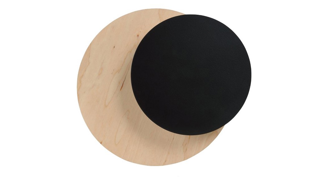 Circle 1B Black wall lamp