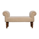 Banc Bouclé Crème
