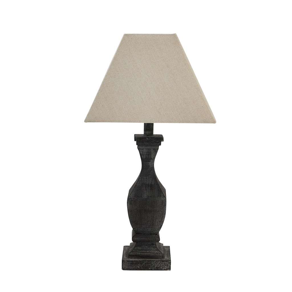 Lampada da tavolo in legno scanalato Incia
