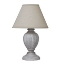 Lampada da tavolo Otem Urn con paralume in lino