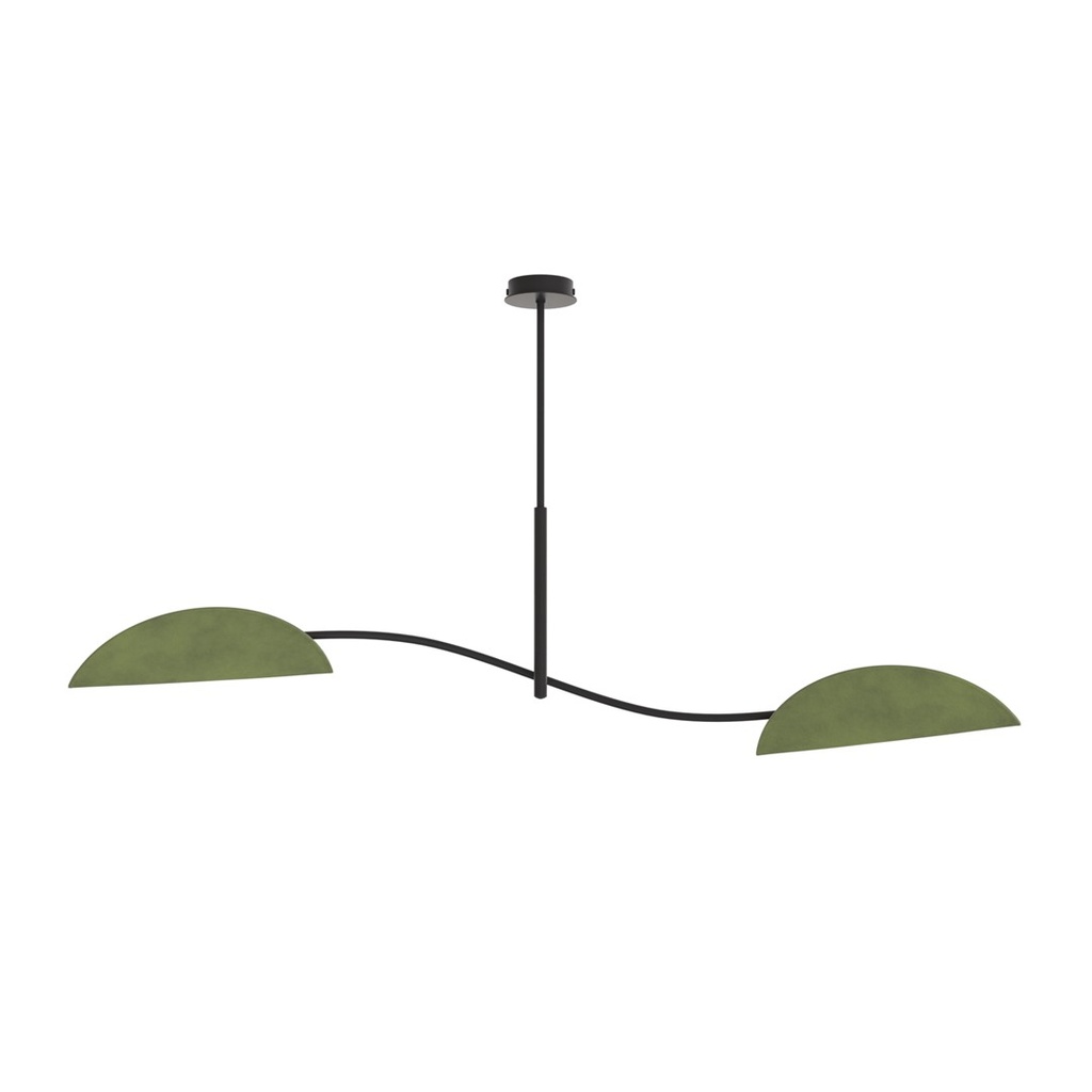 [1461/2] LOTUS 2 BL VERDE Lampada da Soffitto 