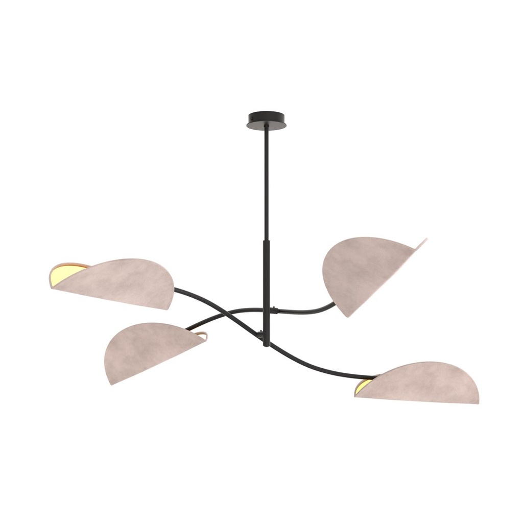 [1462/4] LOTUS 4 BL GRIGIO Lampada da Soffitto 