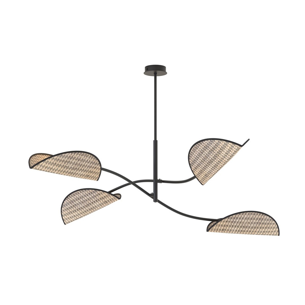 [1463/4] LOTUS 4 BL NATURALE Lampada da Soffitto 