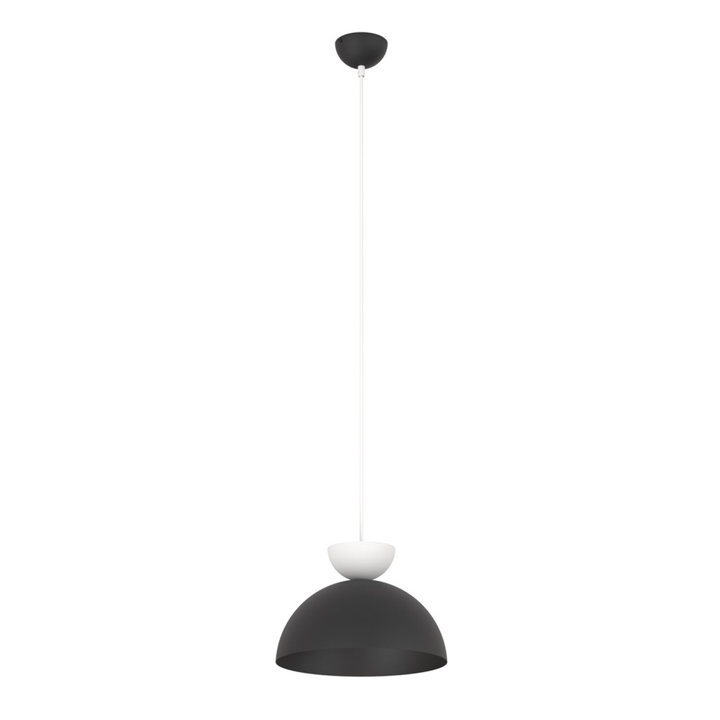[1472/1S] LUNARO 1S NERO NERO/BIANCO Lampada a sospensione 