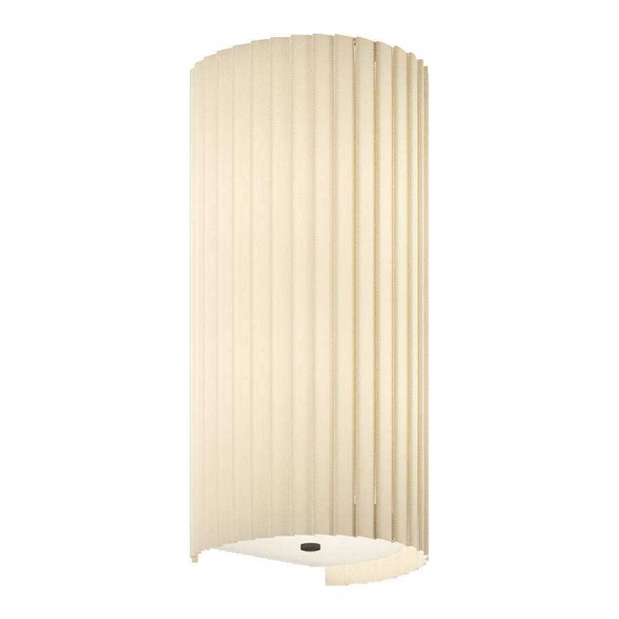 [E14] E14 MINA Wall Lamp in Pleated Fabric Entirely Handmade in Italy