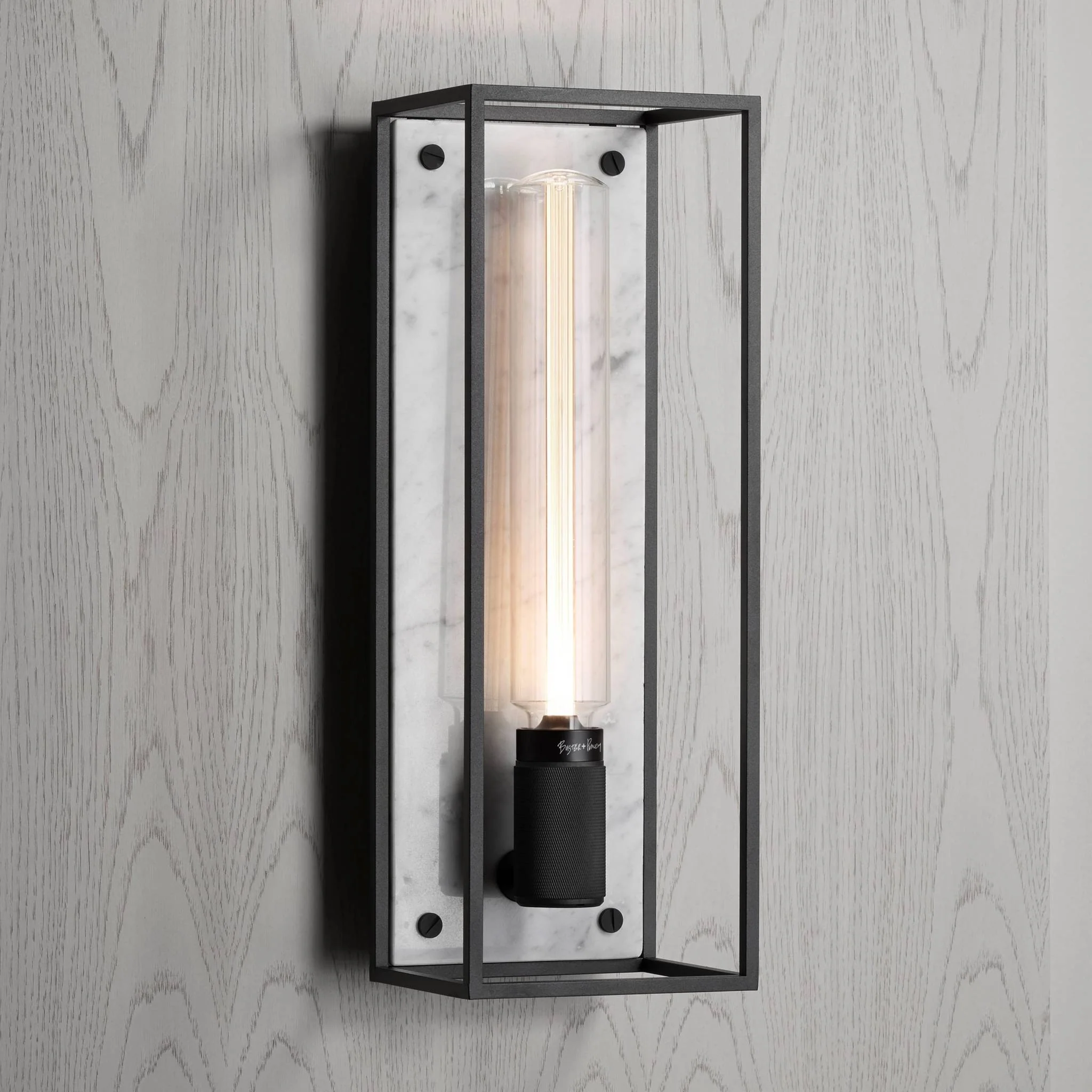 [RCA-143382] CAGED WALL / LARGE / CROSS (WHITE MARBLE)